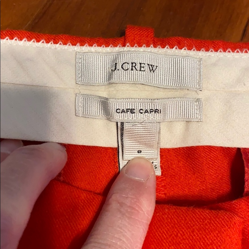 J crew cafe Capri size 8 - Picture 2 of 3